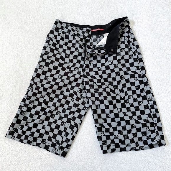UnionBay Swim Suite Trunks Men’s Size 14 Black White Checker - Picture 1 of 3